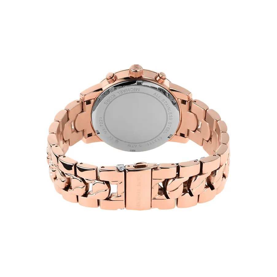 Michael Kors Ritz Chronograph Rose Gold-tone Ladies Watch- MK7223